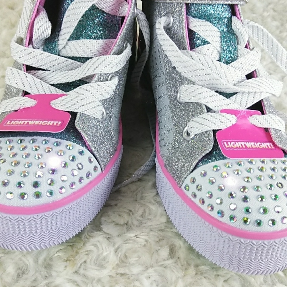 Skechers twinkle toes girls size 3 - Picture 7 of 8